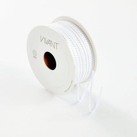 Vivant Circle Metallic Cord - White