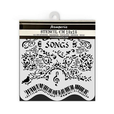 Music - Stencil - Songs and Piano