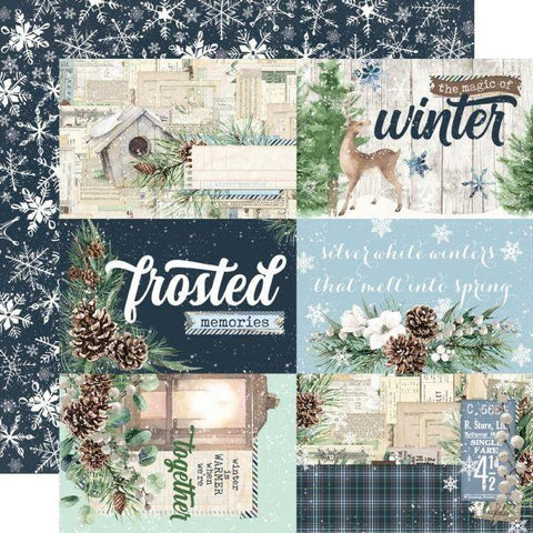 Simple Vintage Fresh Snow - 4x6 Elements