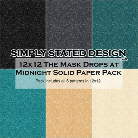 The Mask Drops at Midnight - 12x12 Collection Pack - Solids