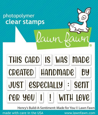 Henry's Build-A-Sentiment: Made for You - Clear Stamps