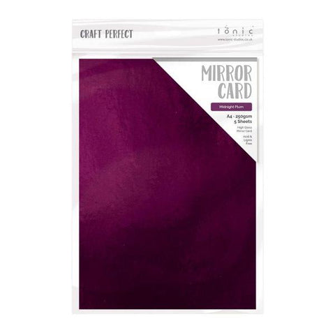 Midnight Plum - High Gloss Mirror Cardstock