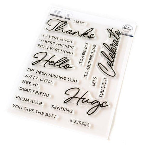 Basic Sentiments Clear Stamps