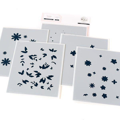 Cheerful Blossoms Layering Stencils