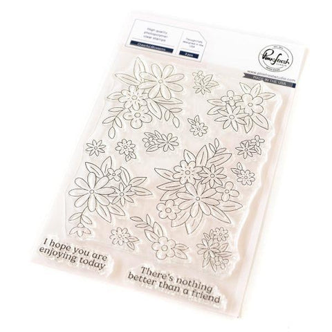 Cheerful Blossoms Clear Stamps