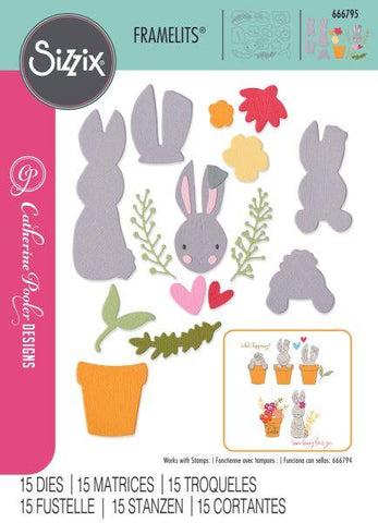 Bunny Bits & Blooms #2 - Dies