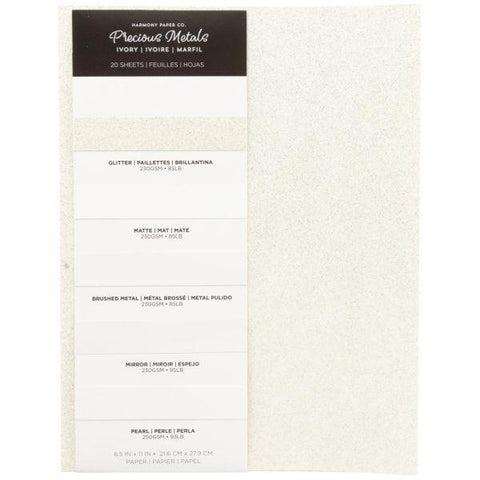 Precious Metal Cardstock - Ivory