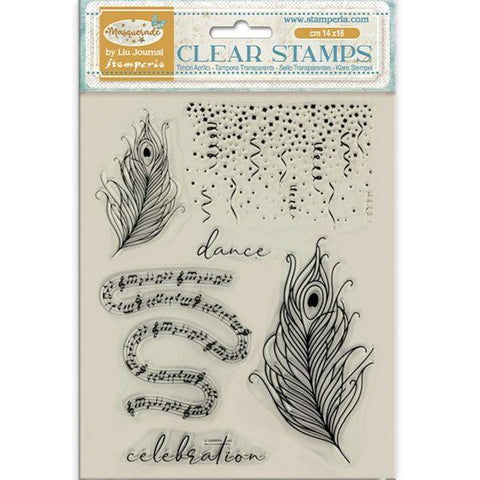 Masquerade - Clear Stamps - Feathers