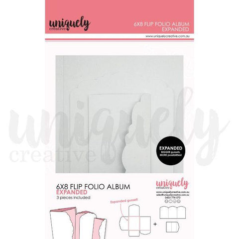 6" x 8" Flip Folio Album - White - Expanded