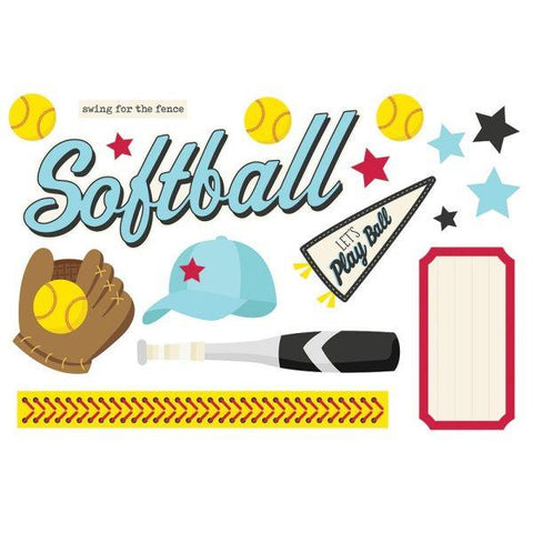 Softball - Simple Page Page Pieces