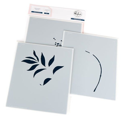 Grateful Greenery - Layering Stencils