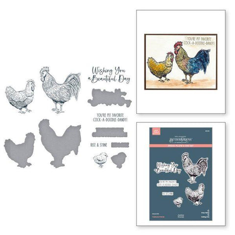 Justine's Farm Collection - Feathered Friends BetterPress Plate & Die Set