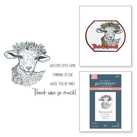 Justine's Farm Collection - Cotton Ball BetterPress Plate & Die Set