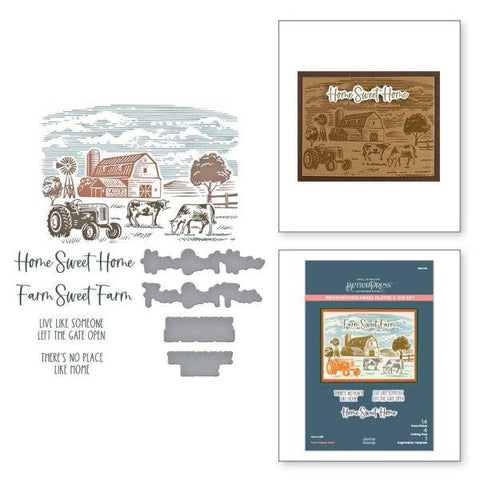 Justine's Farm Collection - Farm Sweet Farm Registration BetterPress Plate & Die Set