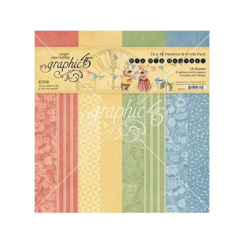 Hip Hip Hooray - 12x12 Collection Pack - Patterns & Solids