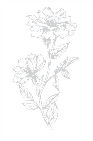 Victorian Petals Impress-ion Press & Foil Plate