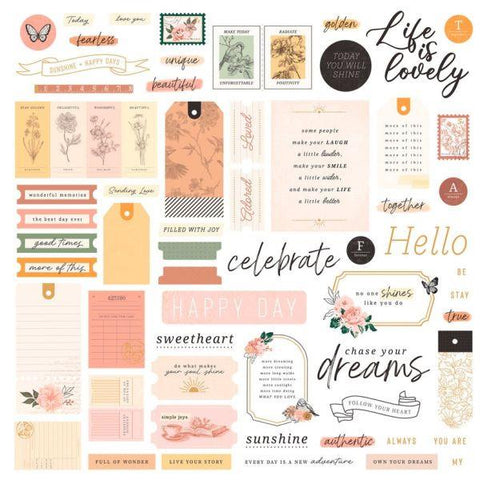 Rosie's Studio Golden Afternoon - Ephemera - Sentiments