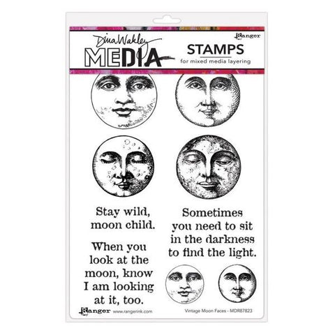 Moon Faces - Cling Stamps
