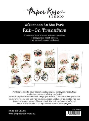Afternoon in the Park - Rub On Transfers