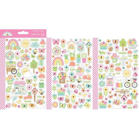 Butterfly Kisses - Puffy Stickers - Mini Icons