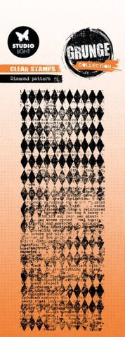Grunge Collection - Clear Stamps - Diamond Pattern
