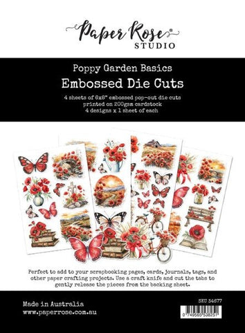 Poppy Garden - Embossed Die Cuts - Basics