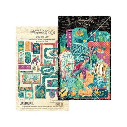 Seas the Day -- Chipboard Pieces, Tags & Frames