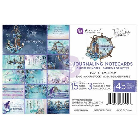 Mermaid Tale - 4x6 Journaling Cards