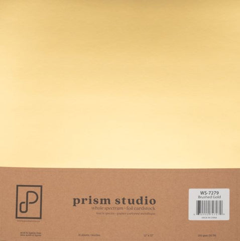 Whole Spectrum Foil Cardstock - Brushed Gold
