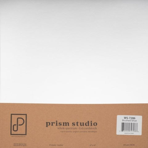 Whole Spectrum Foil Cardstock - Brushed Silver