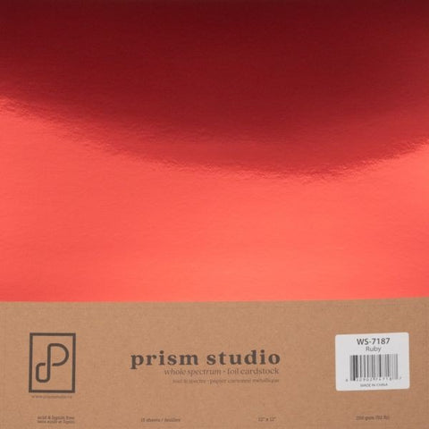 Whole Spectrum Foil Cardstock - Ruby