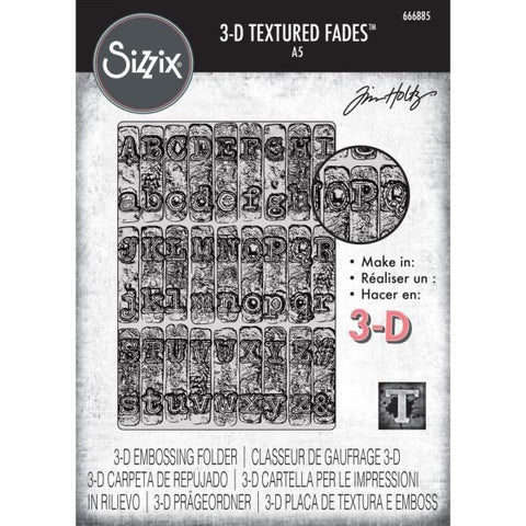 Typewriter - A5 3D Embossing Folder