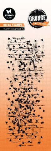 Grunge Collection - Clear Stamps - Starry Background