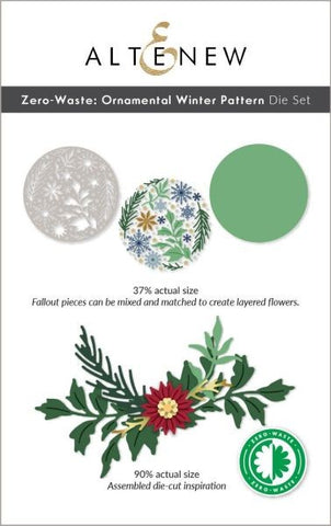 Zero Waste:  Ornamental Winter Pattern Die