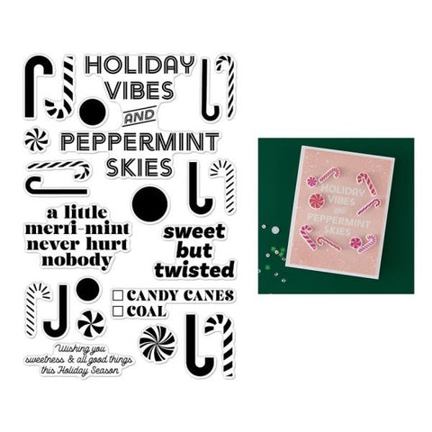 Candy Cane Season - A Little Merri-Mint Clear Stamps