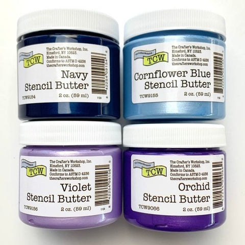 Stencil Butter - Blueberry Meadow - 4pack