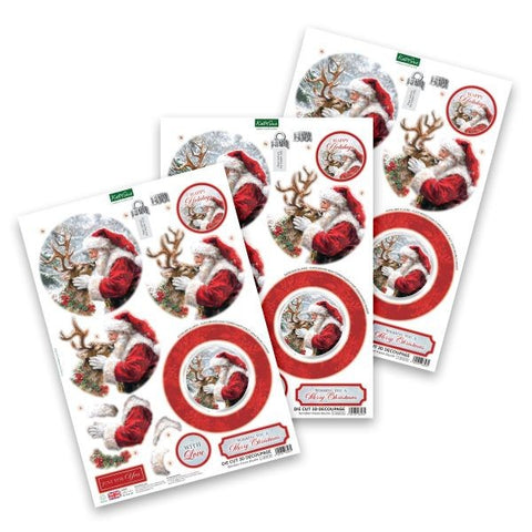 Die Cut Decoupage - Reindeer Kisses