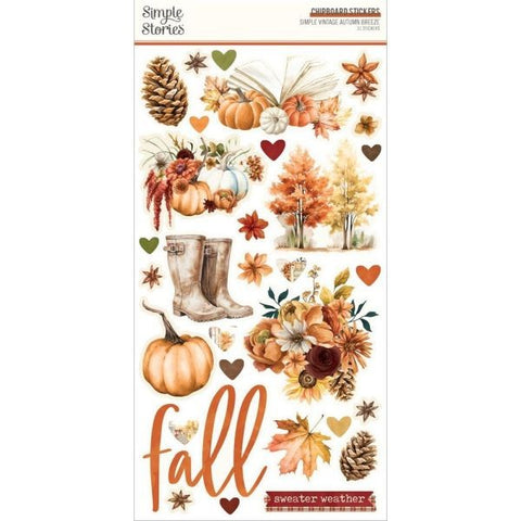 Simple Vintage Autumn Breeze - Chipboard