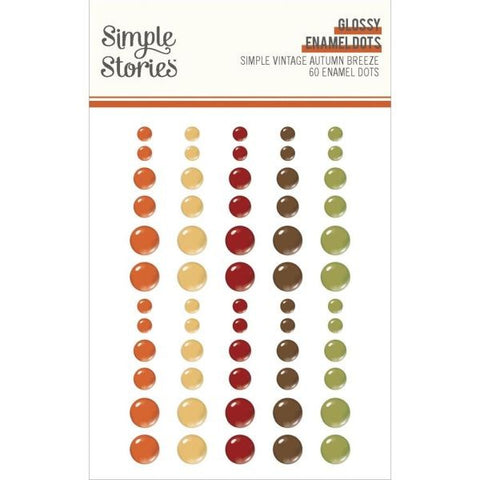 Simple Vintage Autumn Breeze - Glossy Enamel Dots