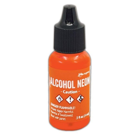 Neon Alcohol Ink - Caution