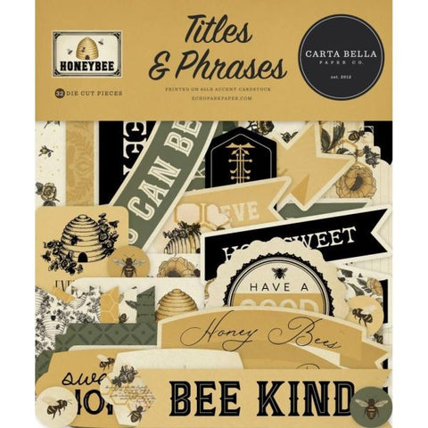 Honey Bee - Ephemera Titles & Phrases