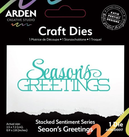 Sentiment Series - Stacked Season's Greetings Dies
