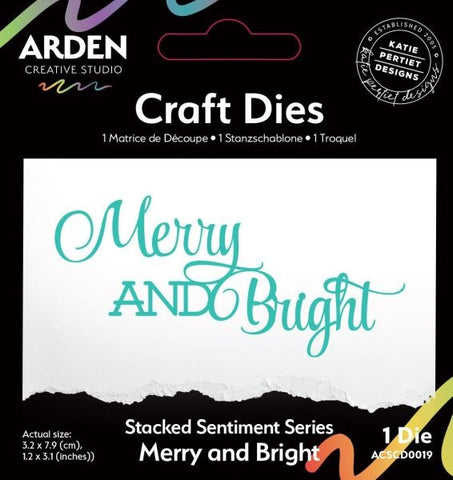 Sentiment Series - Stacked Merry and Bright Dies