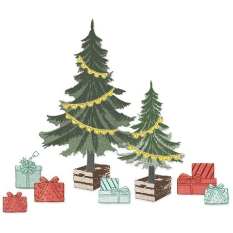 Trees and Trinkets - Clear Stamps and Framelits Dies