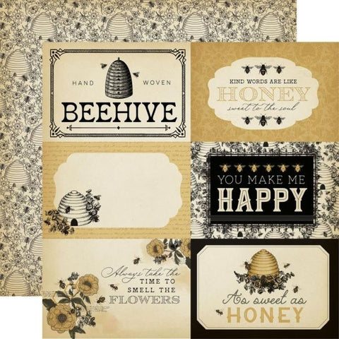 Honey Bee - 6x4 Journaling Cards
