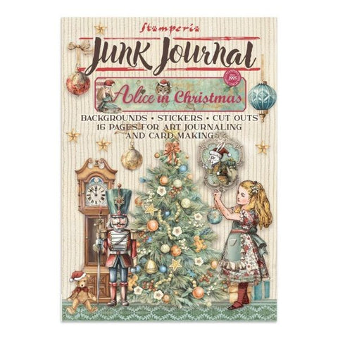 Alice in Christmas - Junk Journal Stickers, Cut Outs and Backgrounds