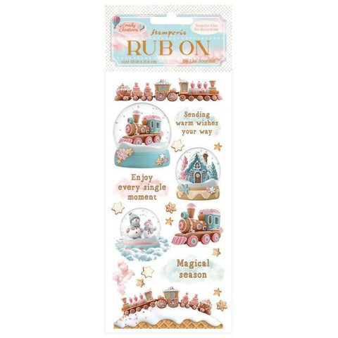 Candy Christmas - Rub Ons - Snowglobe