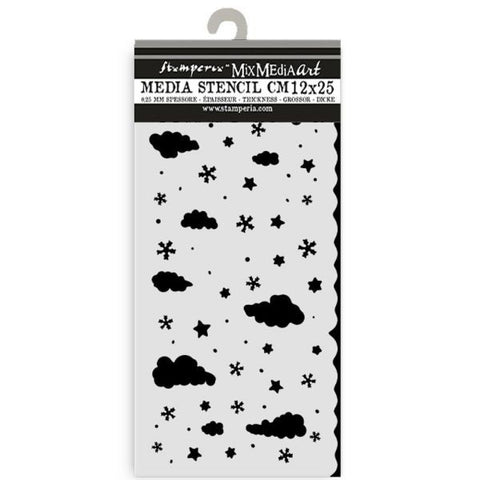 Candy Christmas - Stencil - Clouds