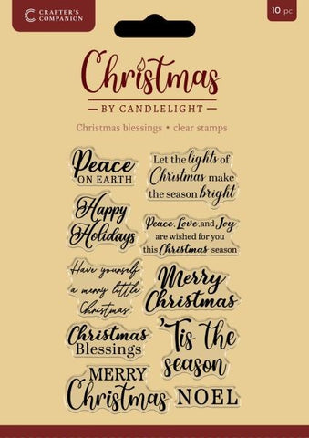 Christmas by Candlelight - Clear Stmaps - Christmas Blessings