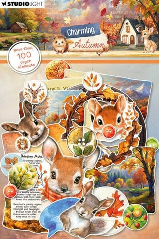 Charming Autumn - Paper Elements - Labels, Images & Animal Heads